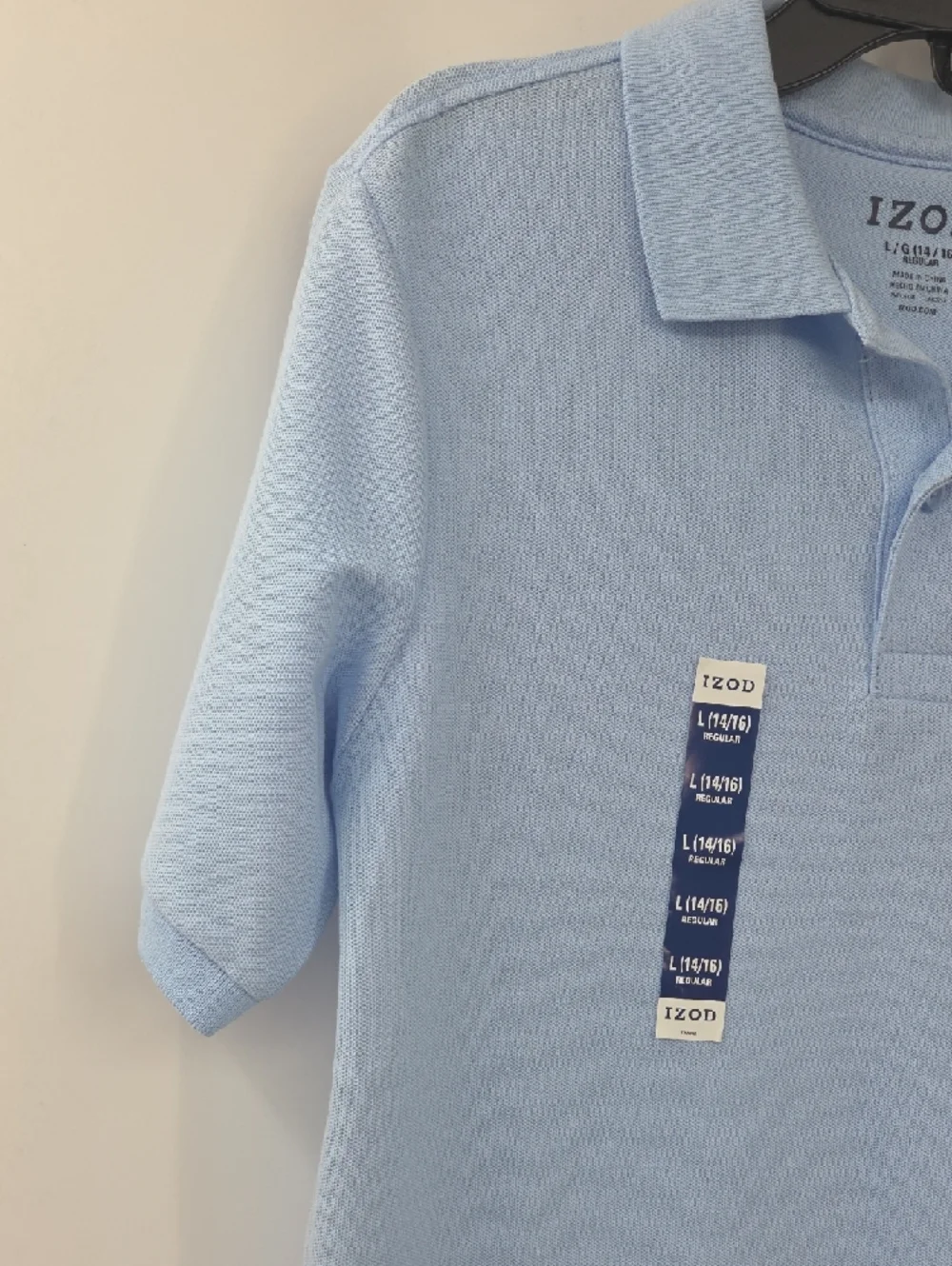Boys IZOD Light Blue Classic Cotton Polo